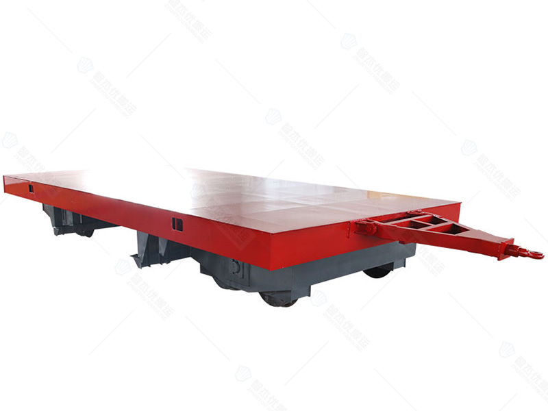 無動力軌道拖車平板車